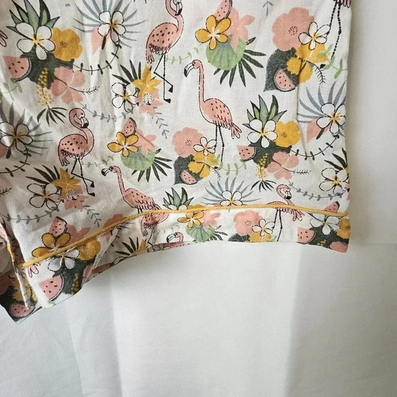 Mahogany pajama style cropped shorts - Picture 4 of 11